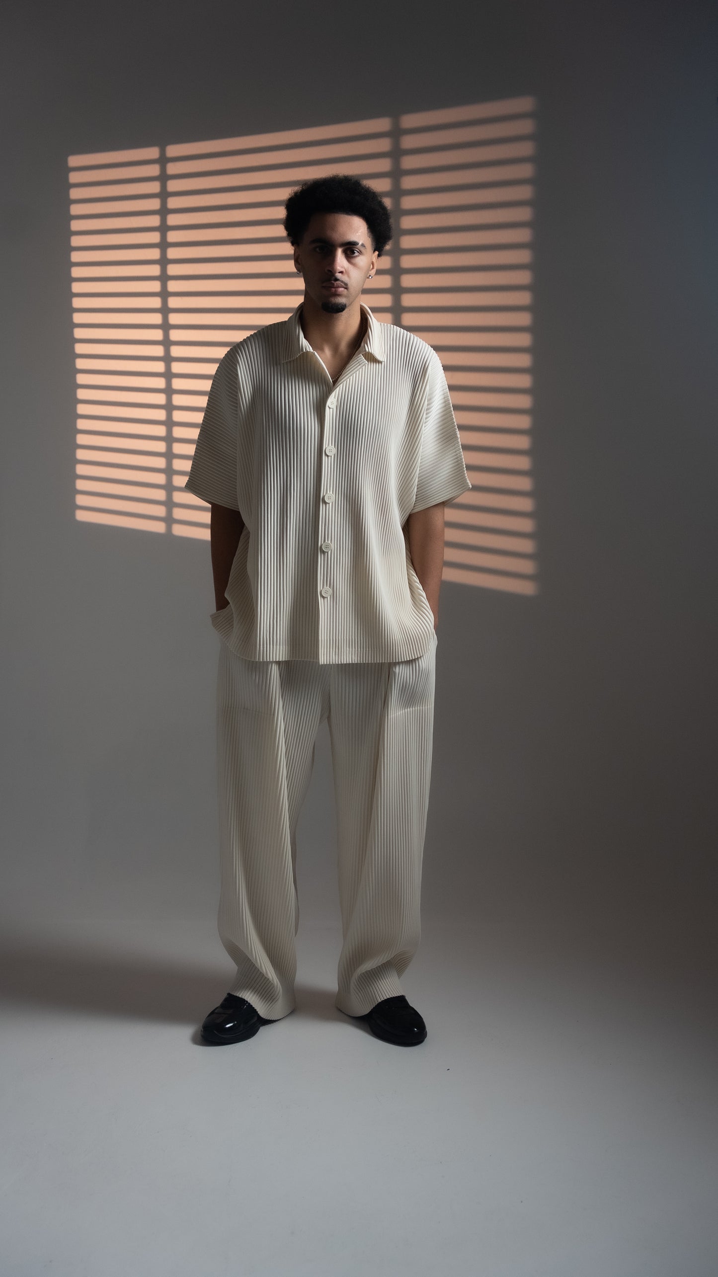 PLISSÈ PANTS CREAM
