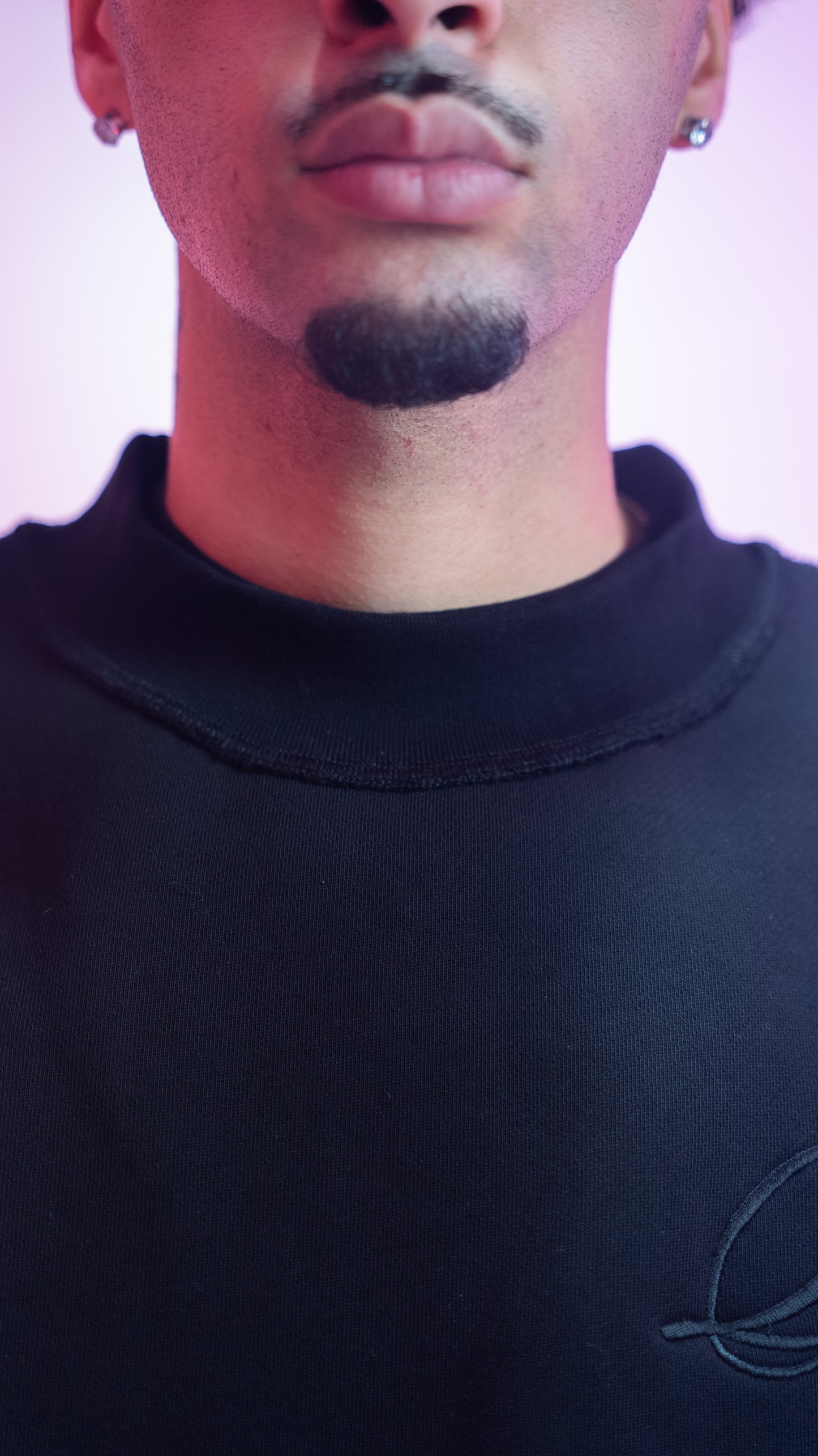 LUXURY MOCK NECK SWEATSHIRT