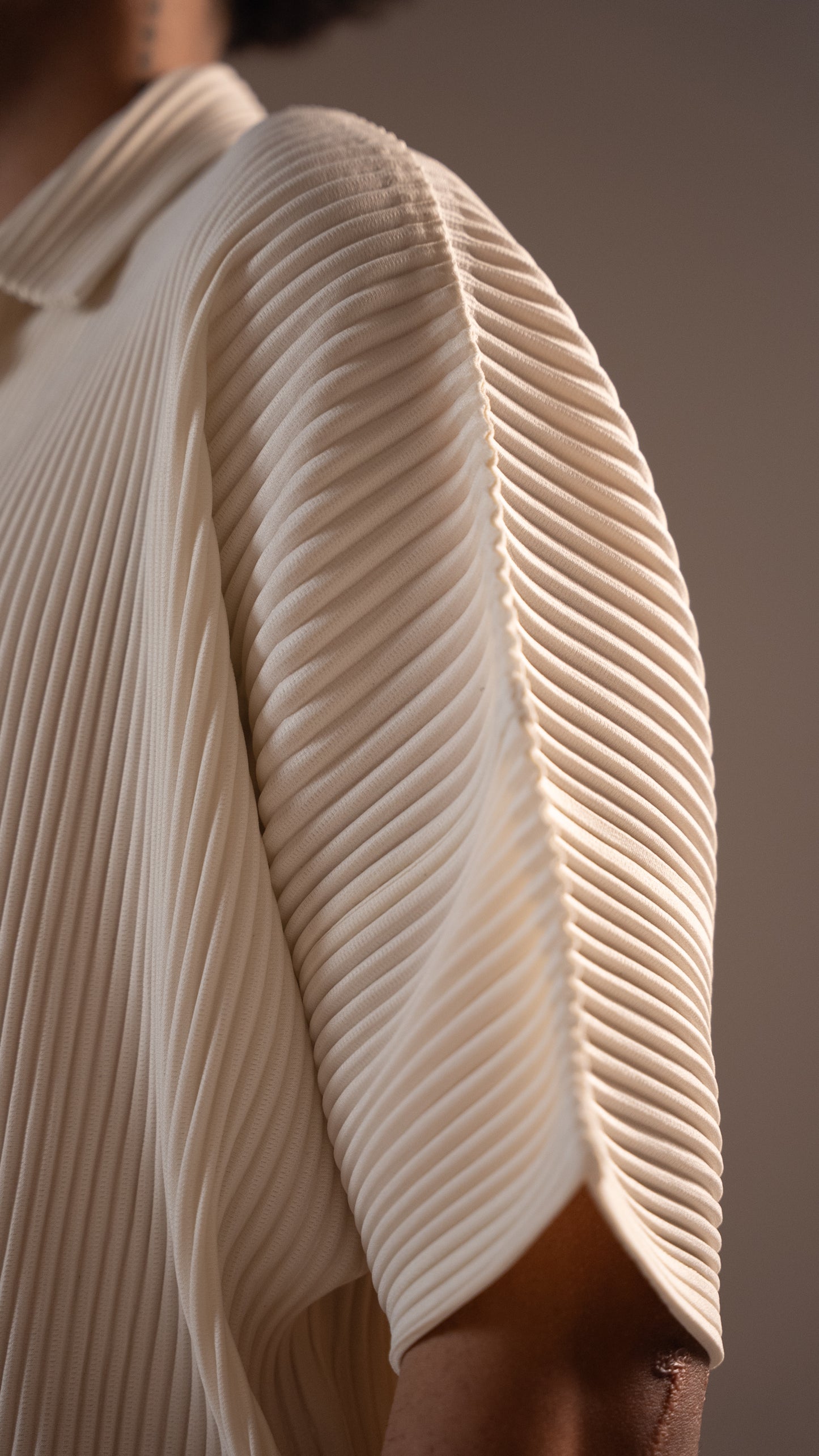 PLISSÈ SHIRT CREAM