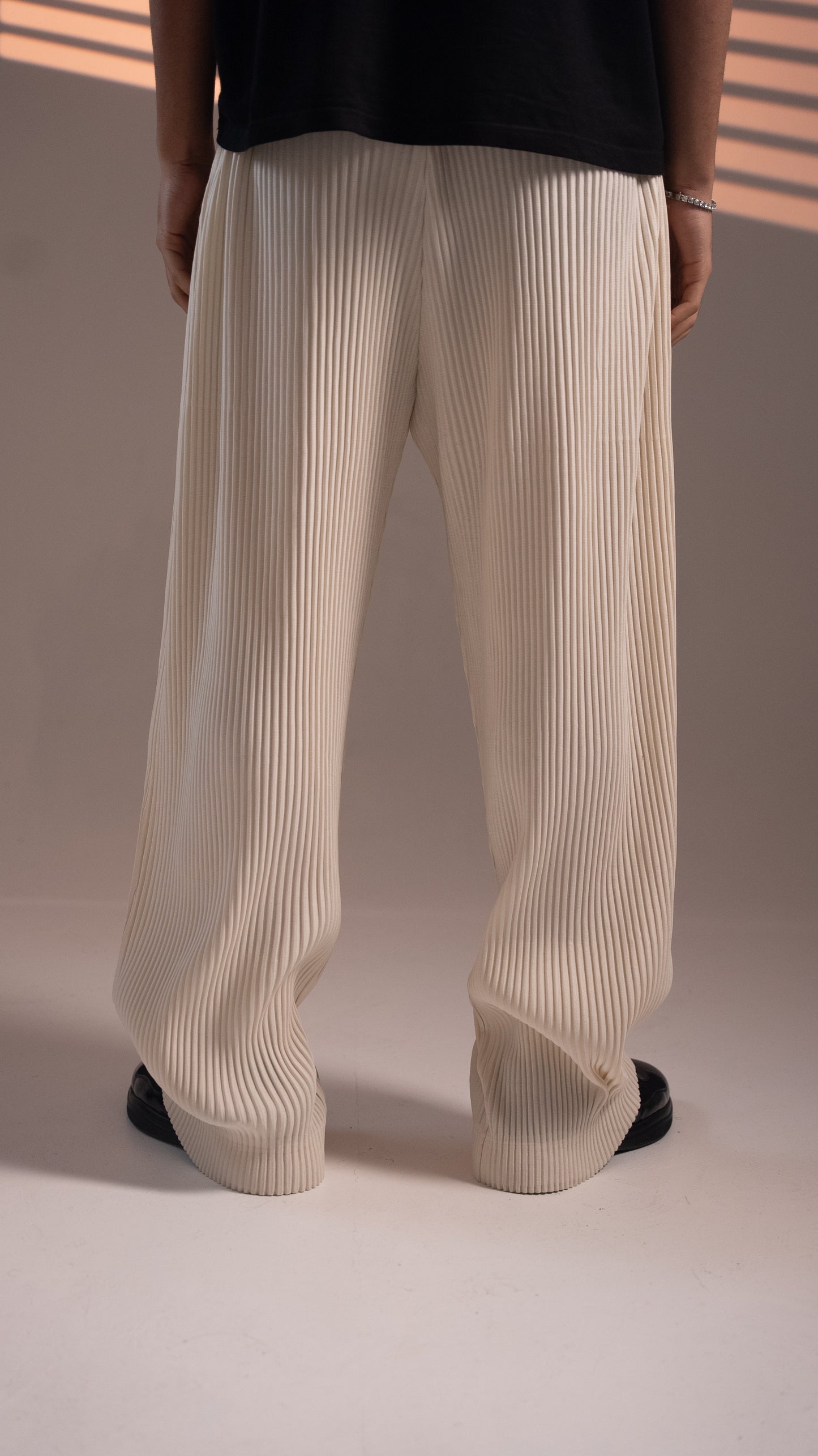 PLISSÈ PANTS CREAM