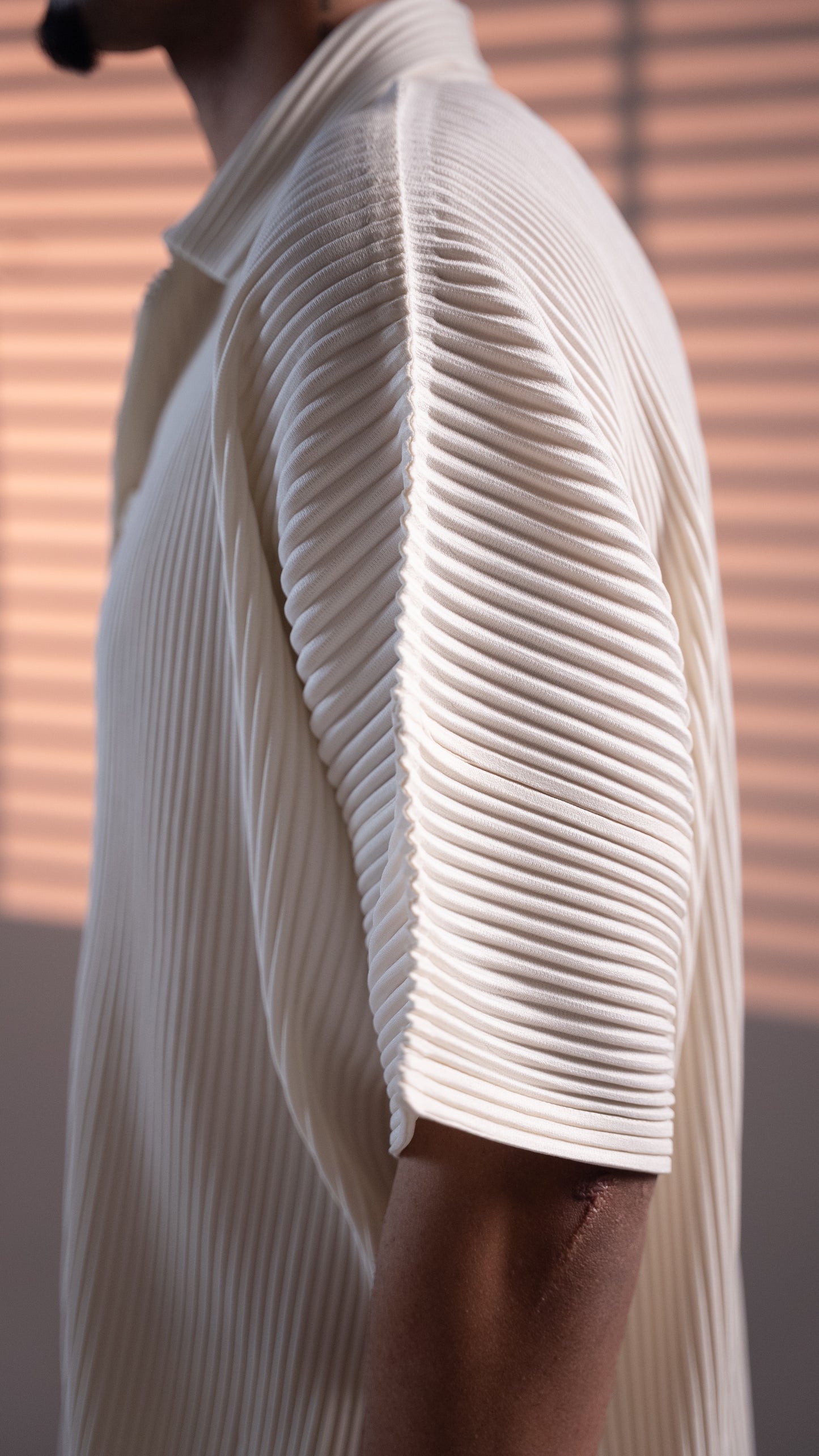PLISSÈ SHIRT CREAM