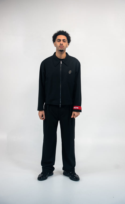 PRÈSTIGE ESSENTIAL RED LINE ZIP JACKET