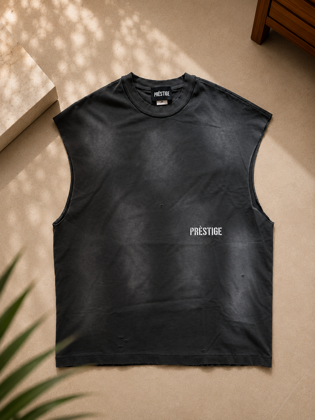 FADED TOP TANK GREY
