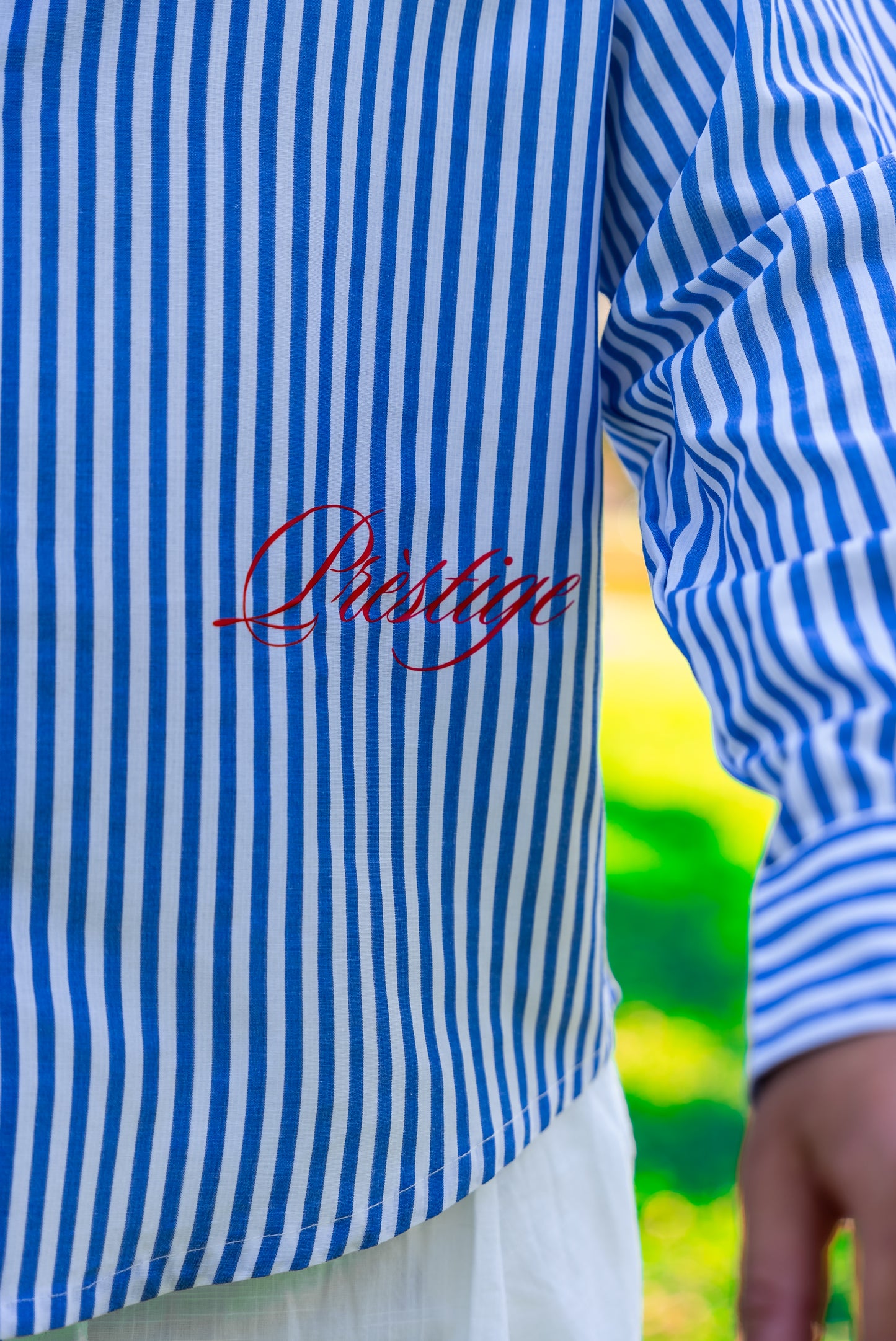 BOXY FIT STRIPES SHIRT