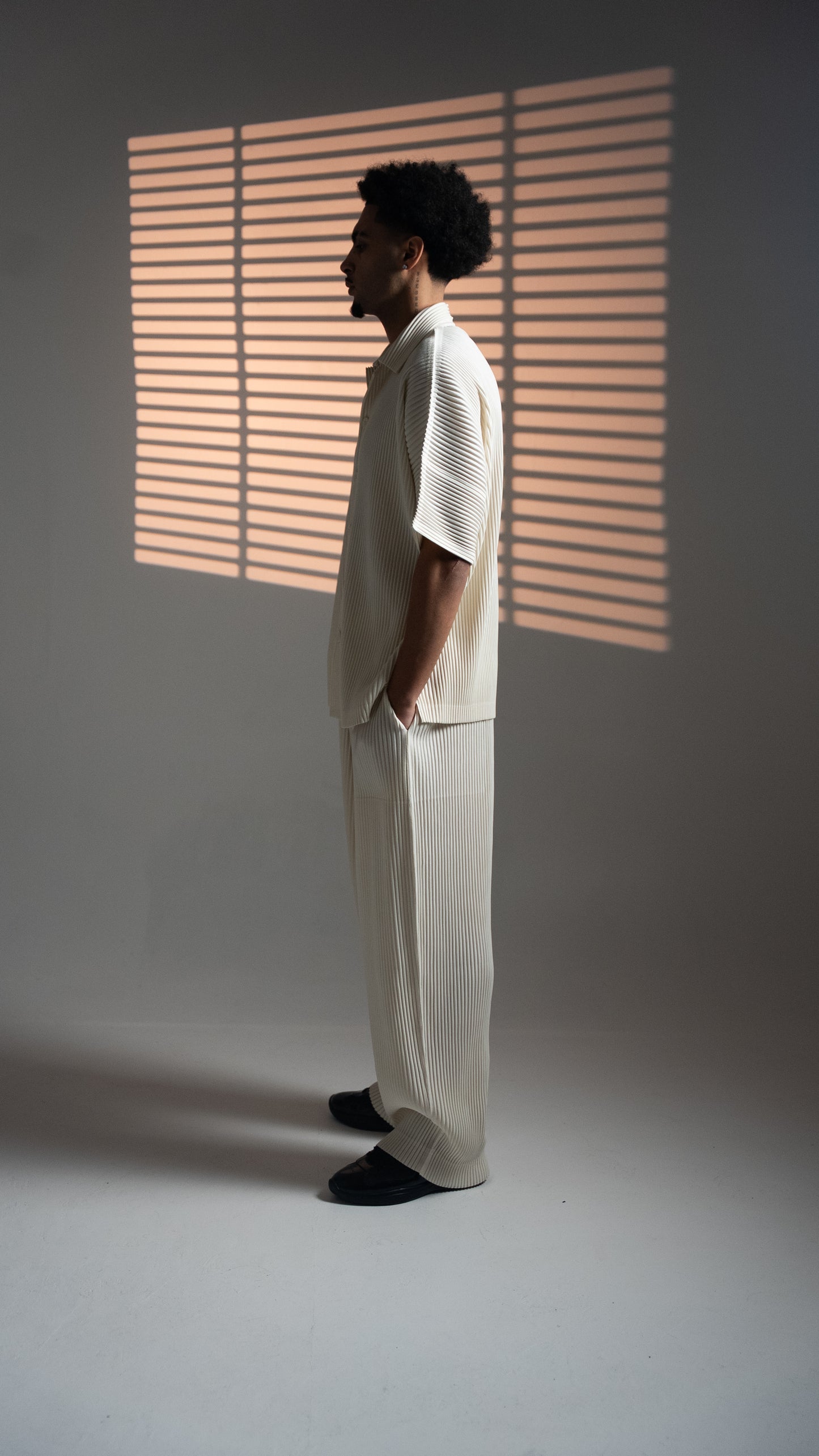 PLISSÈ PANTS CREAM