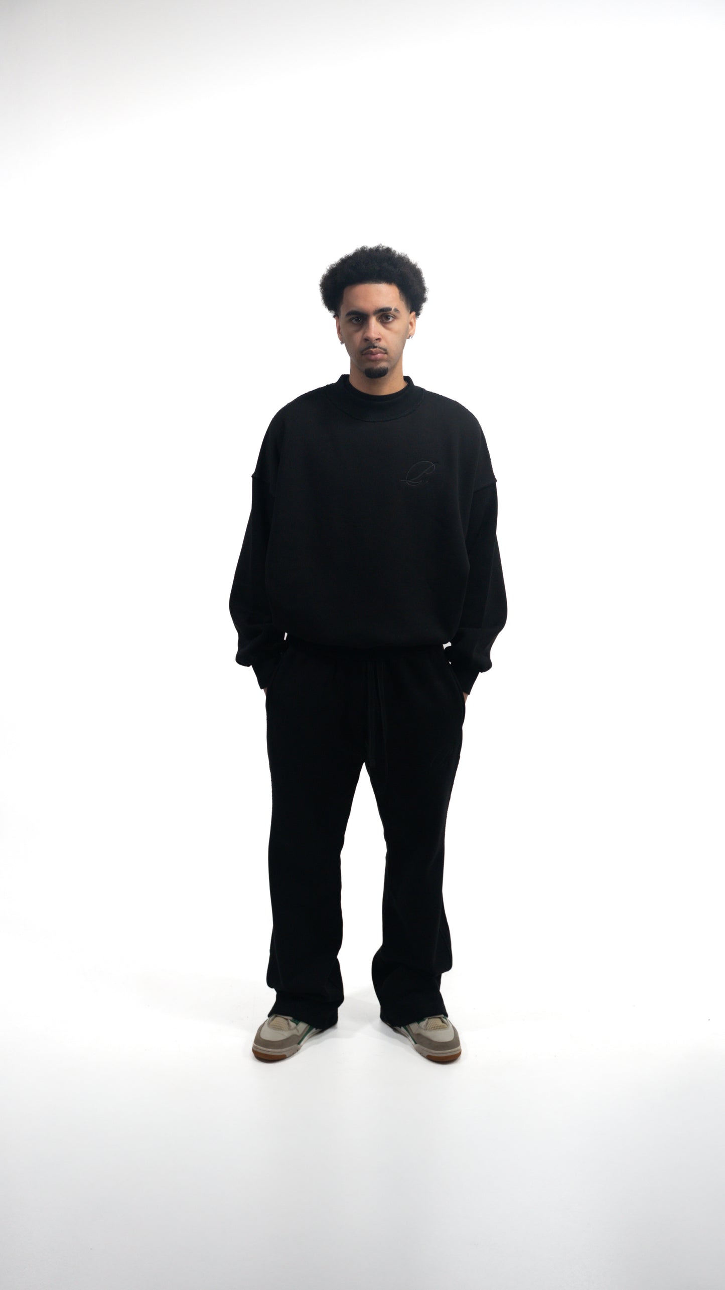 LUXURY MOCK NECK SWEATSHIRT