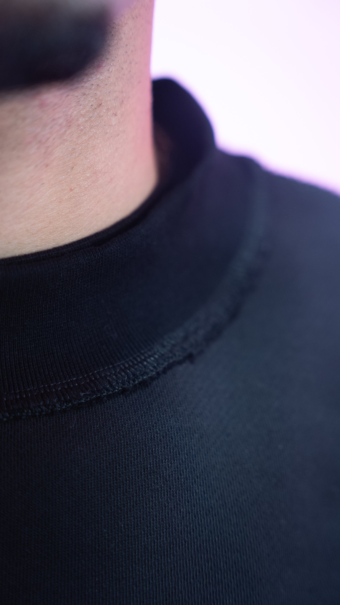 LUXURY MOCK NECK SWEATSHIRT