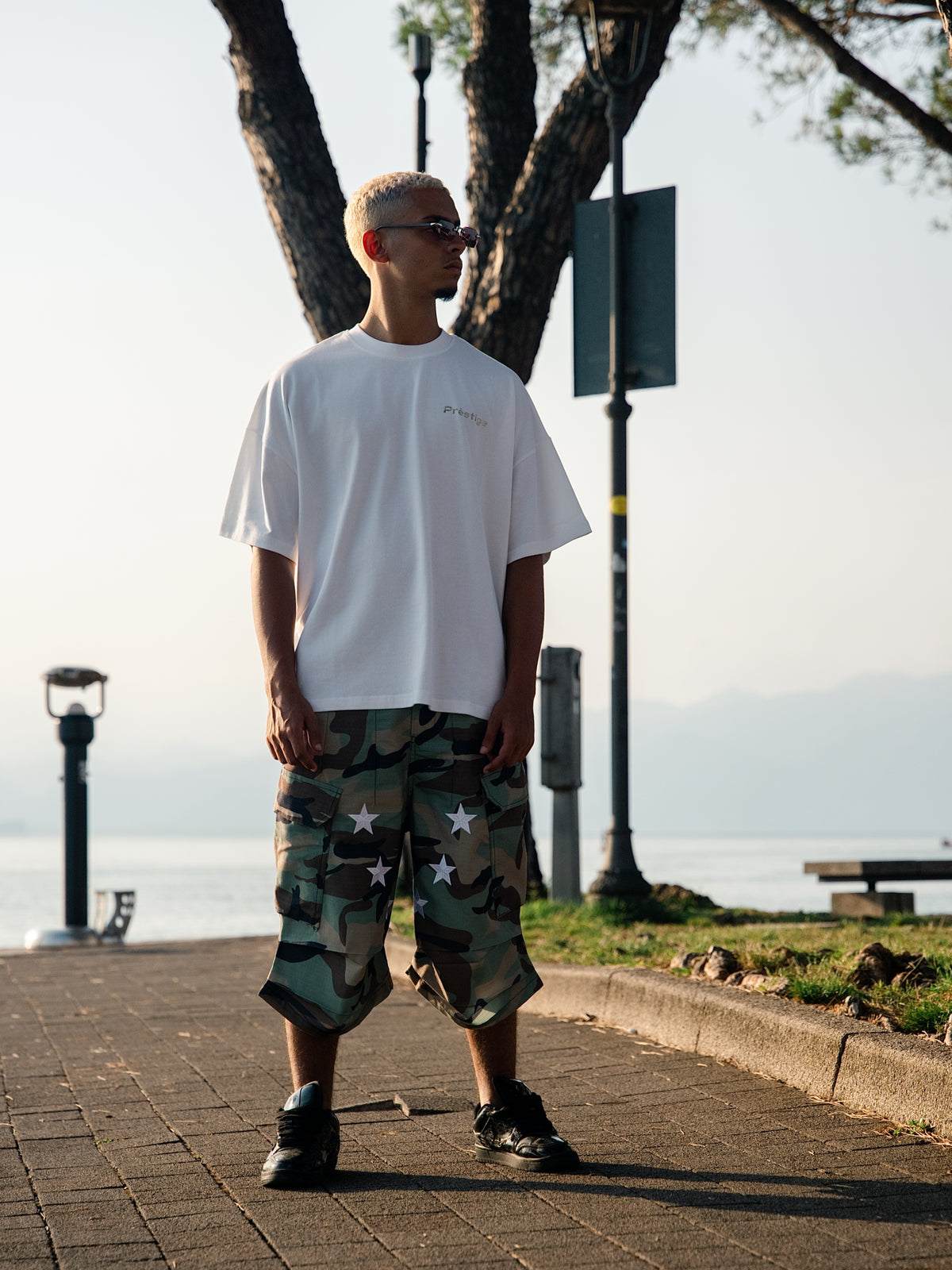 CAMOUFLAGE CARGO SHORTS